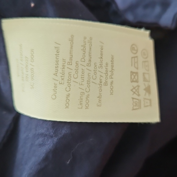 🌸 Boden | Navy Flossie Embroidered Midi| Sz 18| Sold Out, Cotton, Lined 🌸 - Picture 8 of 9